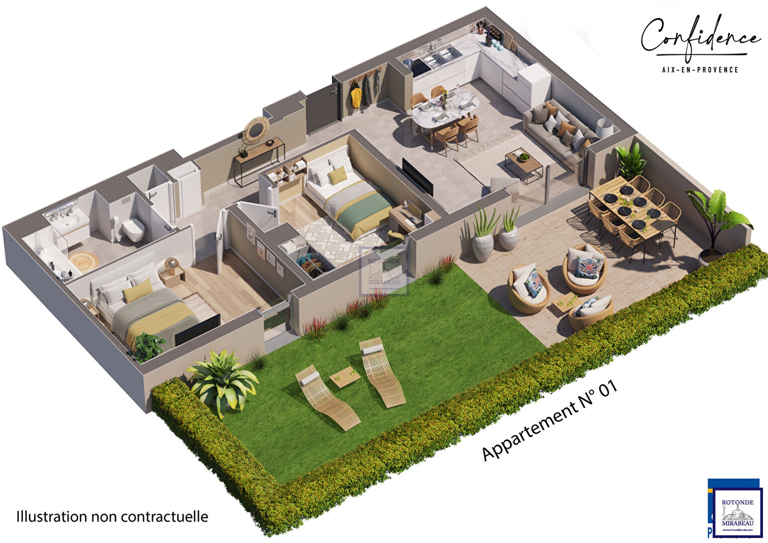 Vente Appartement AIX EN PROVENCE surface habitable de 57 m²