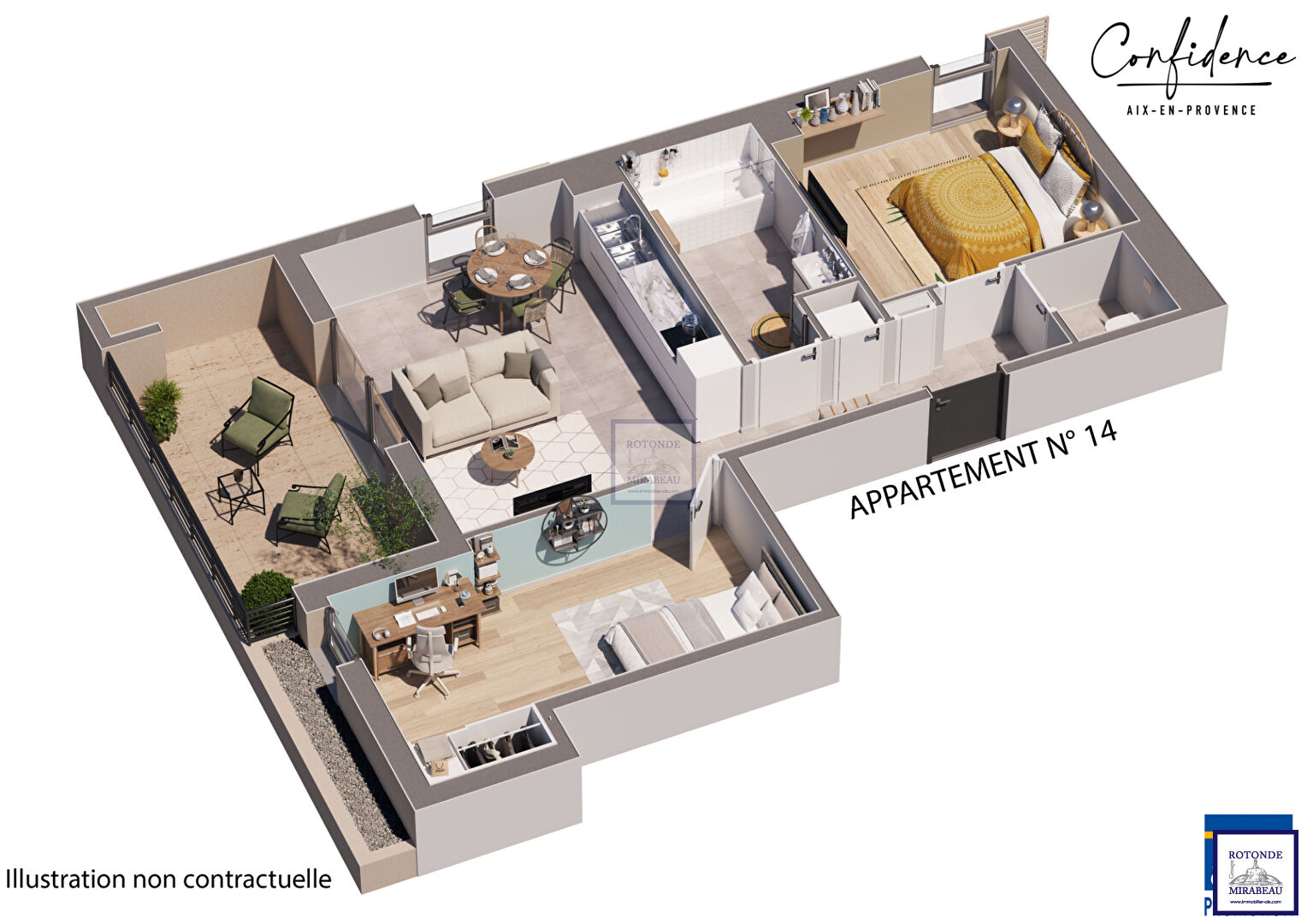 Vente Appartement AIX EN PROVENCE surface habitable de 60.25 m²