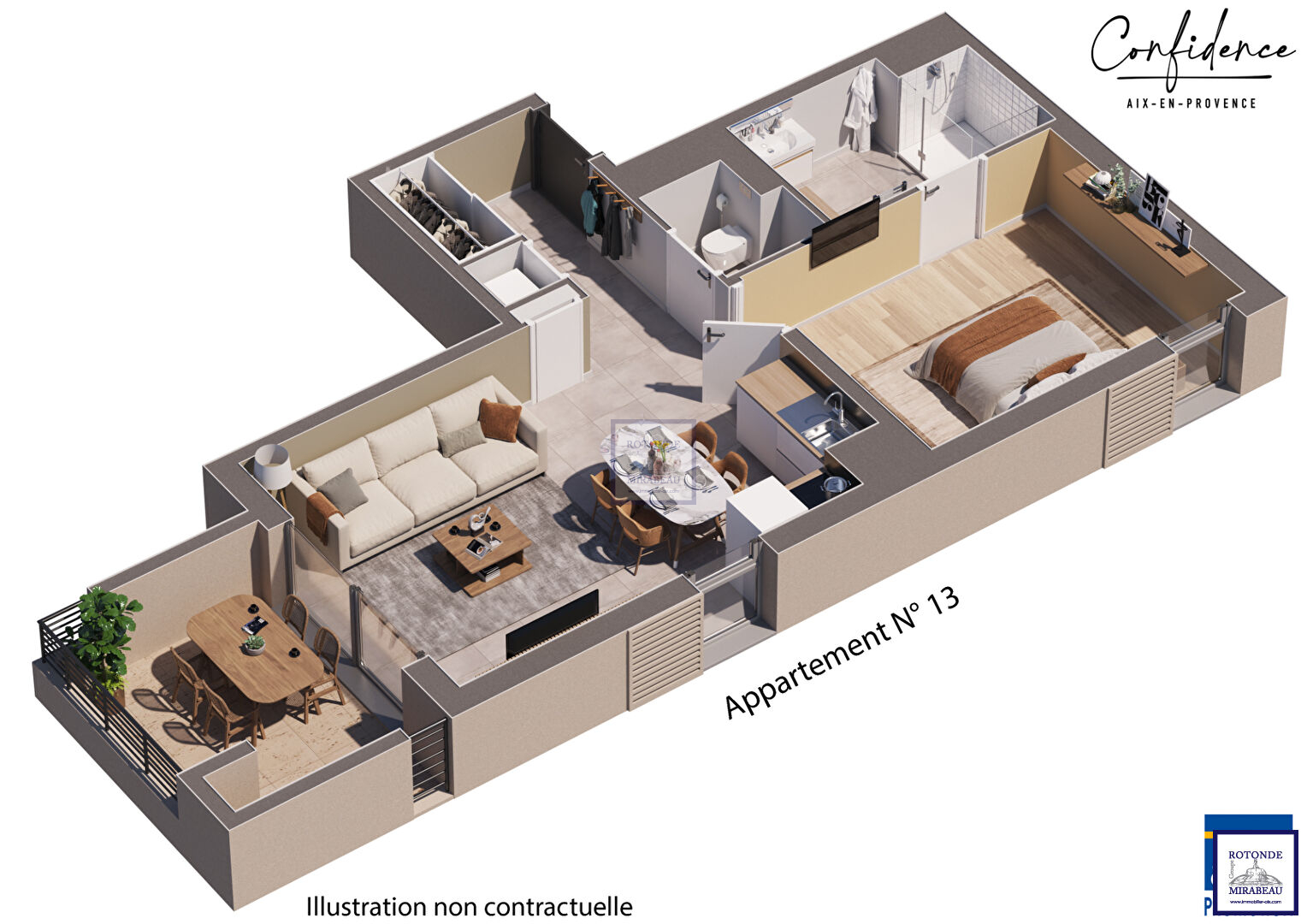 Vente Appartement AIX EN PROVENCE surface habitable de 43.21 m²